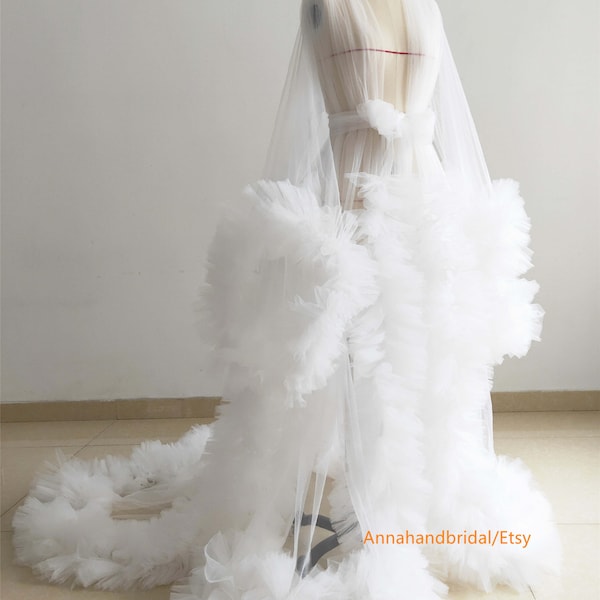 Ivory Maternity Dress/ Ruffle Tulle Dress Photo Shoot Dress//Free Size  Maternity Dress//Custom Color