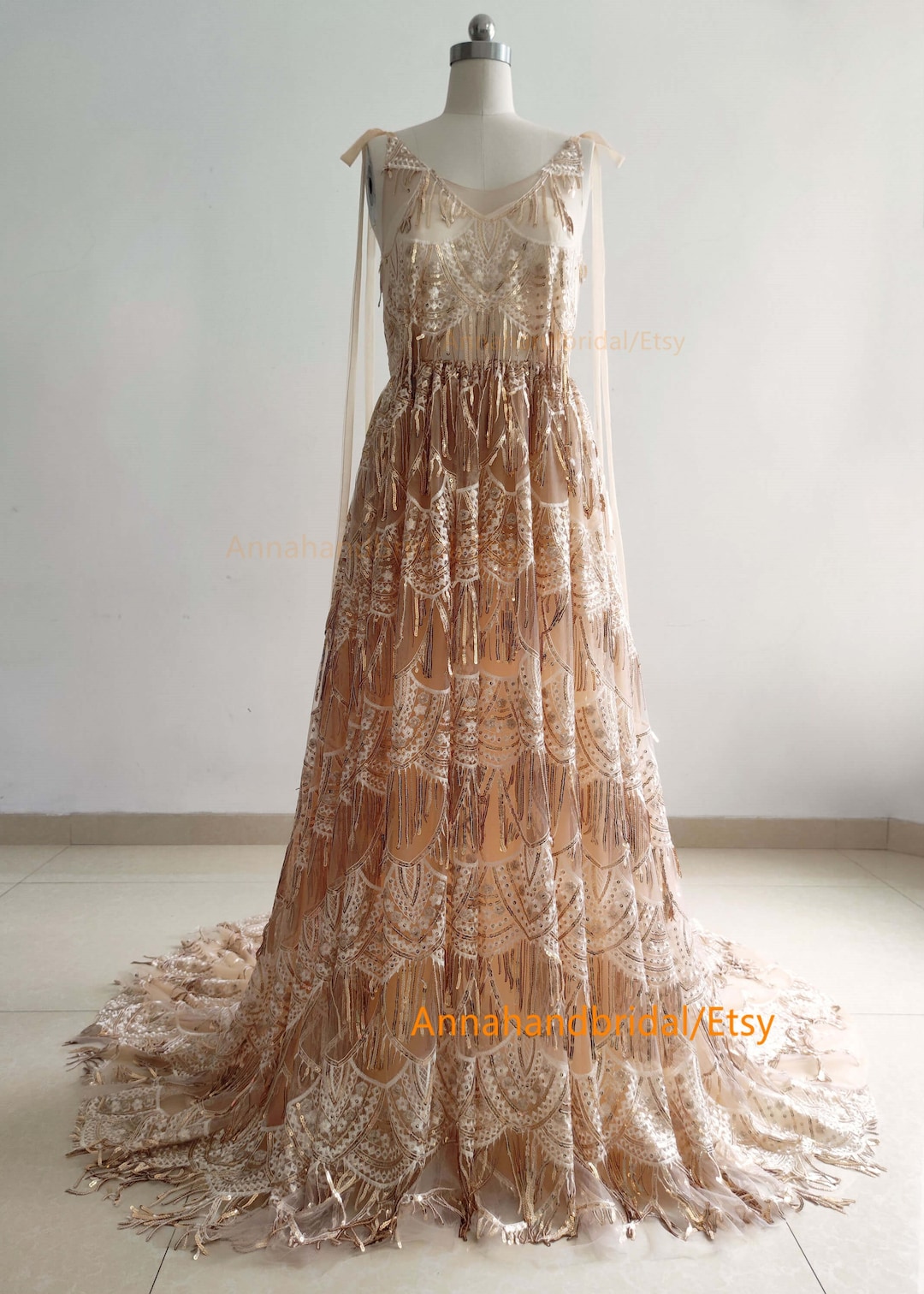 Gold Sparkle Stars Maternity Dress/long Train Photo Shoot Etsy