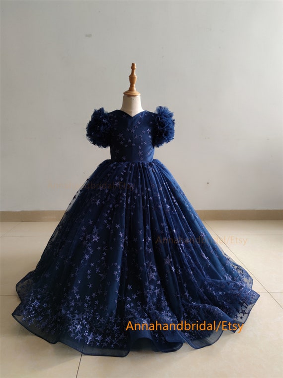 Navy blue shop dress for kids