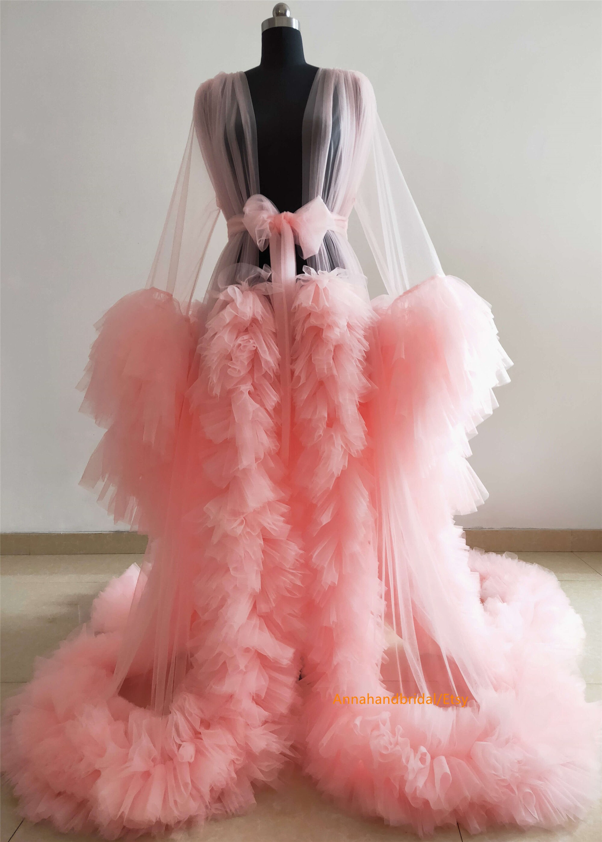 tulle robe for photoshoot