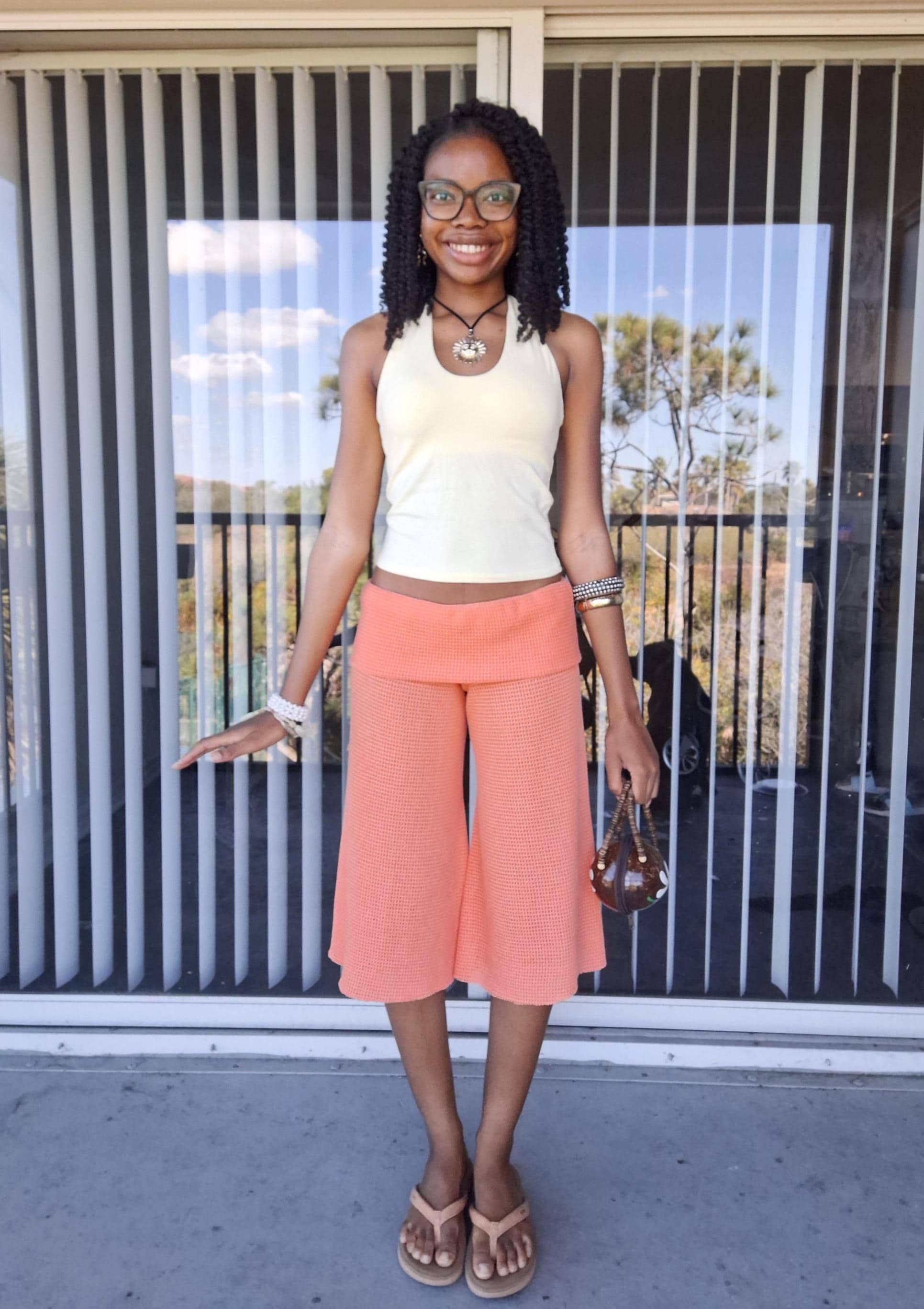 Coral Wide Leg Pants - Etsy display picture 1