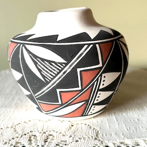 Acoma Pottery : Fantastic Historic Acoma Polychrome Olla