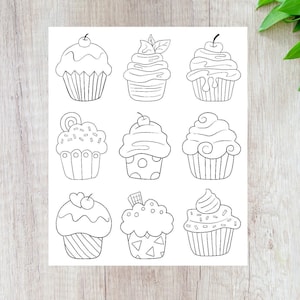 Cute Bugs, Snails and Flowers Coloring Printable Stickers, Cute Decorative  Stickers, Print, Color and Cut Sticker Sheet, Digital Download 
