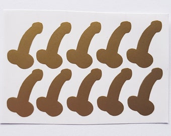 Adesivi Divertenti A Forma Di... Pene! 20x40 Mm – Vinile Rimovibile Per Laptop, Humor Adulto – Confezione Da 2 - Foto 3