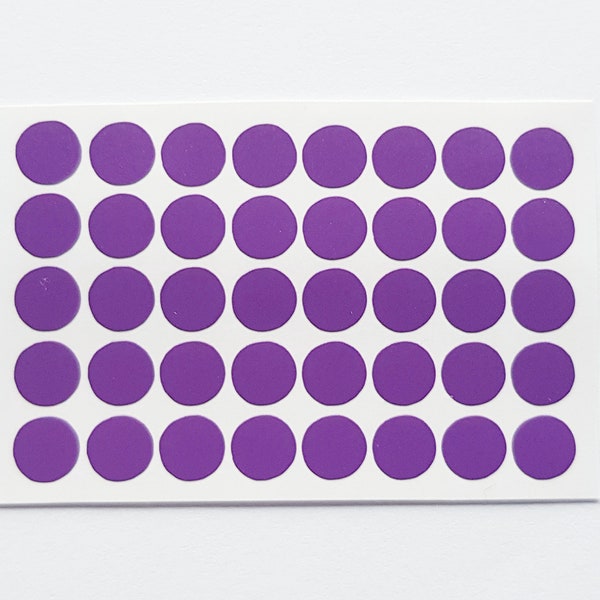40 Tiny dot round planner circle stickers