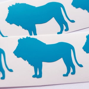 Vinylstickers majestueuze leeuw: perfect voor decor met safarithema, laptops en plakboeken
