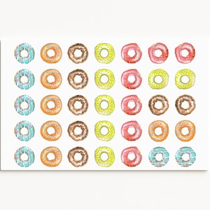 Donut Aufkleber, Donut Aufkleber, Planer Aufkleber, Happy Planner, Eclp Aufkleber