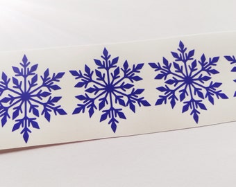 12 Christmas snowflake stickers, Window decor, Frozen stickers, Snowflake decor