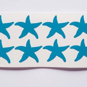 20 adesivi stelle marine, adesivo murale sirena, adesivi stelle marine, adesivo stelle marine, cameretta sirena, decorazioni per cameretta, adesivi mare, carta da parati rimovibile
