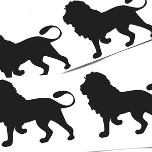 Strakke vinylstickers silhouet leeuw: perfect voor voertuigdecoratie, kunst aan de muur en personalisatie
