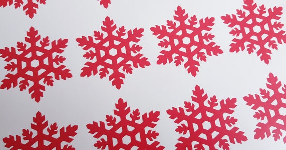 Cardmaking 20 x Snowflake stickers Giftwrapping Christmas Wall & Window Decor 
