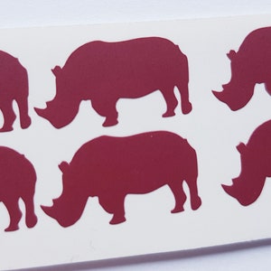 20 stickers safari rhinocéros rhinocéros