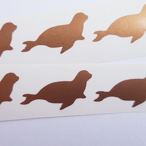 20 stickers muraux otaries, stickers marins et stickers marins