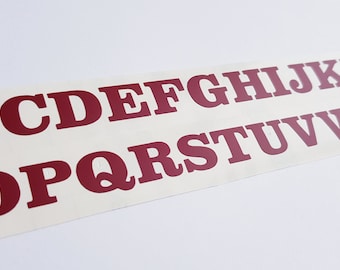 Alfabetstickers: vinylletterzegels, plannerstickers