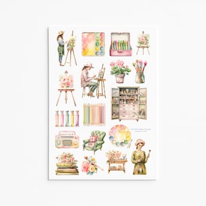 Studio Aufkleber, Künstler Aufkleber, Kreative Aufkleber, Künstlergeschenke, Maler Aufkleber, Aufkleber für Kunstbedarf, Künstlerleben, Studio-Vibes