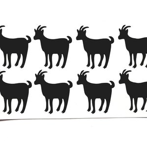 20 Goat farm animal decor stickers