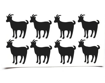 20 Goat farm animal decor stickers