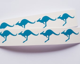 Kangaroo Vinyl Stickers: Australian Wildlife Decals
