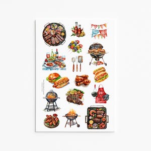 Conjunto de adesivos Ultimate BBQ Lover's - Decalques para grelhar e fazer churrasco
