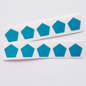 Pegatinas geométricas, Pegatinas de pentágonos, Pegatinas modernas, Pegatinas minimalistas, Diseño geométrico, Pegatinas abstractas, Formas geométricas