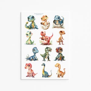 Dinosaurier Aufkleber, Dinosaurier Aufkleber, T-Rex Aufkleber, Jurassic Aufkleber, Kinderzimmer Dekor, Planner Aufkleber, Dino Geschenk, Dino Geburtstag Gastgeschenk