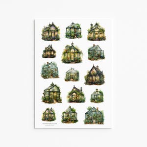 Adesivos de estufa – designs botânicos criativos para diário, scrapbooking e artesanato