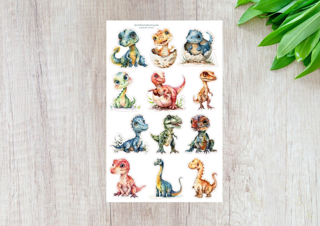 Rad Rax Dinosaur Sticker Dinosaur Stickers, Dino Decor, T-rex Sticker, Jurassic Stickers, Kids ...