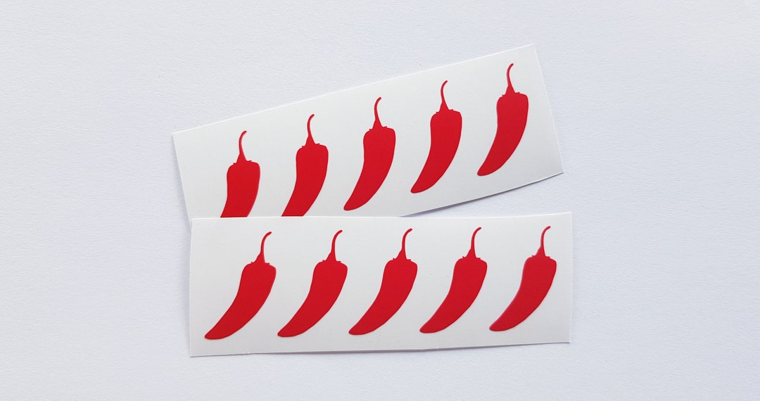 20 Red Chilli Pepper Planner Stickers - Etsy