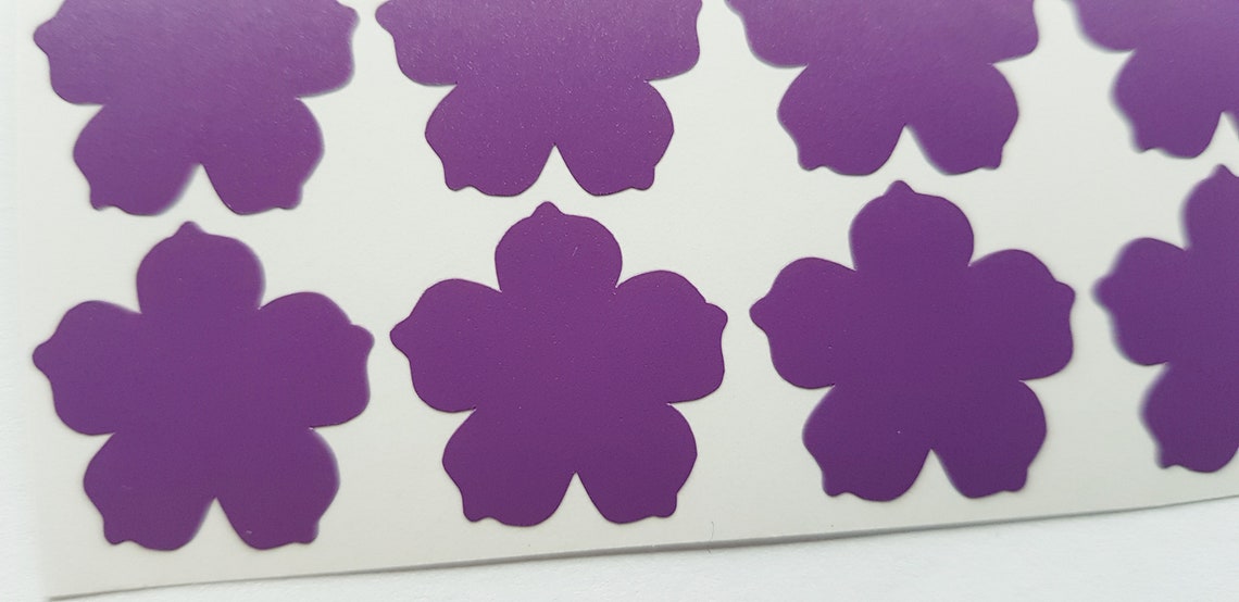 20 Flower Stickers Flower Decals Nursery Decor Wall Decor Etsy