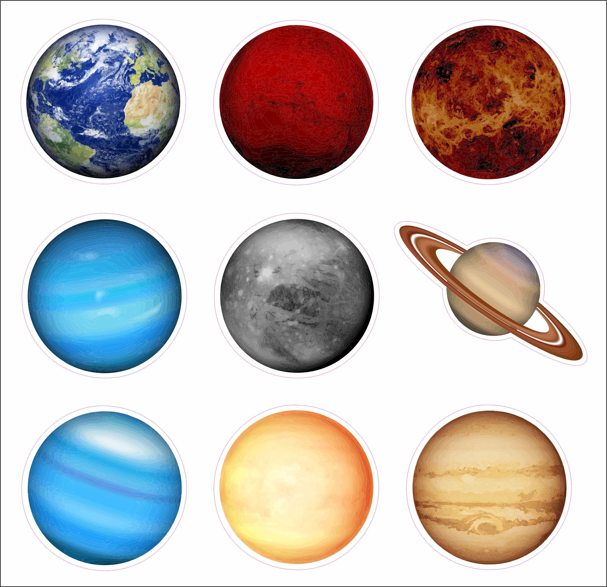 Solar System Stickers Stickers Space Stickers Etsy UK
