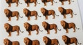 20 Lion stickers, Party stickers, Birthday favor stickers, Jungle party, Lion decor product logo