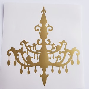 Kronleuchter Wandtattoo, Wandleuchter, Kronleuchter-Wanddekor, Kronleuchter-Wandkunst