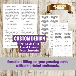 Card Making Sentiment Digi - Card Greeting Inserts - Any Occasion Inside Sentiments - Custom Greeting Card Sayings - Personalized Cards
