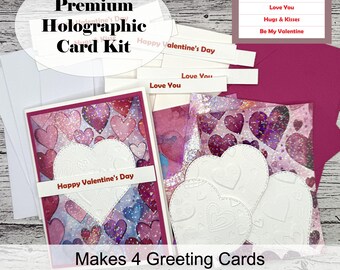 Valentine Card Making Kit, Mini Valentine Card Kit, Card Making Supplies,  Card Making Kits for Kids, Make Your Own Valentine, Easy DIY Craft - Etsy