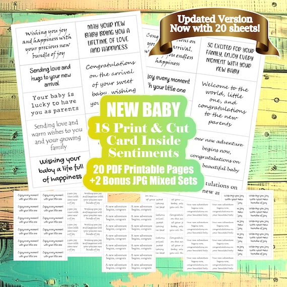 Carte Previsione E Auguri Per Baby Shower – Kit Attività Con Scatola In Legno – Tema Boho Orsetto