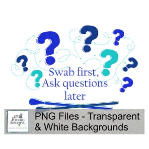 DNA Testing Clipart - DNA Tester Sublimation png - DNA Testing Swab First Sublimation Design