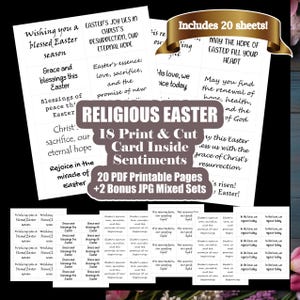 Religiöse Osterkarten-Herstellungs-Gefühle für Grußkarten-Einlagen - Zeitersparnis für Kartenhersteller