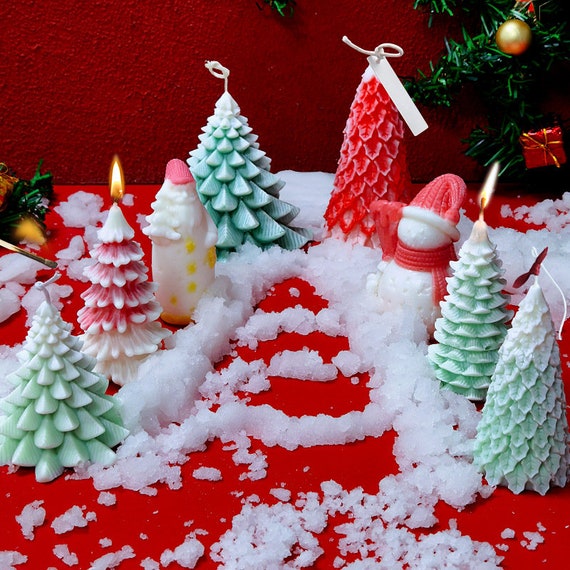 Christmas Tree Aromatherapy Candle Silicone Mold Christmas Diy