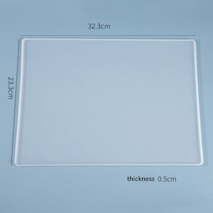 Molde quadrado grande de resina de silicone, molde de resina de silicone para porta-copos fina, ardósia de papelaria, tapete de mesa, jogos americanos, tapete de lugar