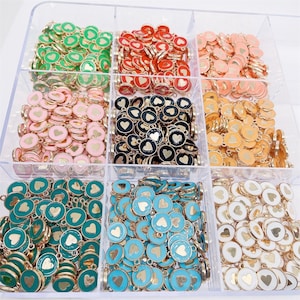 20pcs surtido Mezcla de colores Palabras Colgante Charms Bulk para pulseras Joyería Hallazgos - Artesanía Joyería Charms Colgantes-BFF / Beso / Amor / Suerte