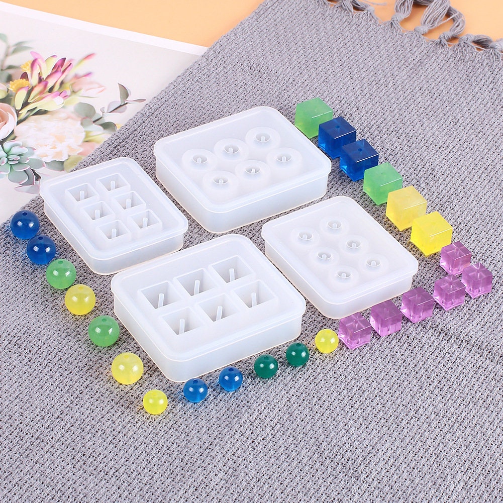 Cube/round Bead Silicone Resin Molds, Gem Bead Mold,uv Resin Epoxy Mould  for DIY 