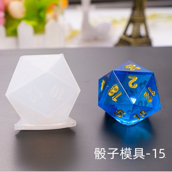 Diy Dice Mold Resin Mold Round Corner Fillet Square Triangle Digital Game Silicone  Mold-10-18 