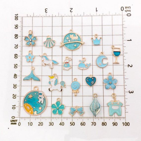 31pcs Mixed Enamel Charms for Jewelry Making Pendants Colorful DIY Pendant  Necklace Earrings Bracelet Crafting