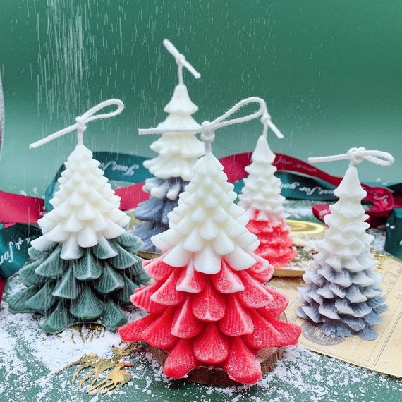 Christmas Tree Aromatherapy Candle Silicone Mold Christmas Diy