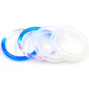 3.5inch / 95mm  Smooth Bracelet Clear Mold,Bangle silicone mold,Resin Silicone Mould Jewellery Making ,Bangle mold,Bag Accessory Mold