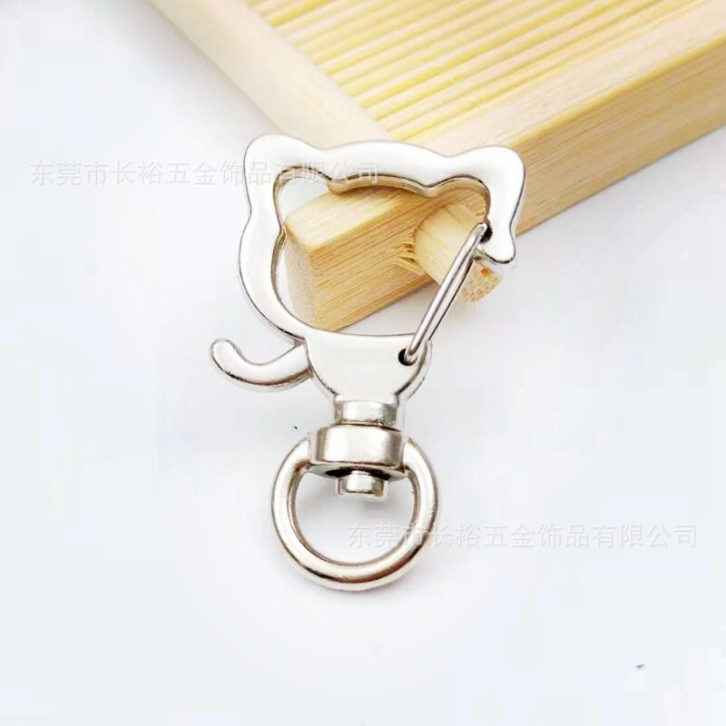 10pcs Metal Swive Alloy Star Snap Clasp Keychain for Your DIY Craft With  10pcs Open Jump Rings 