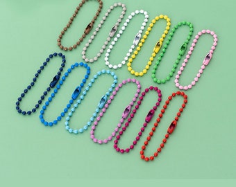 Corrente de contas de cores misturadas com conectores: descobertas de joias