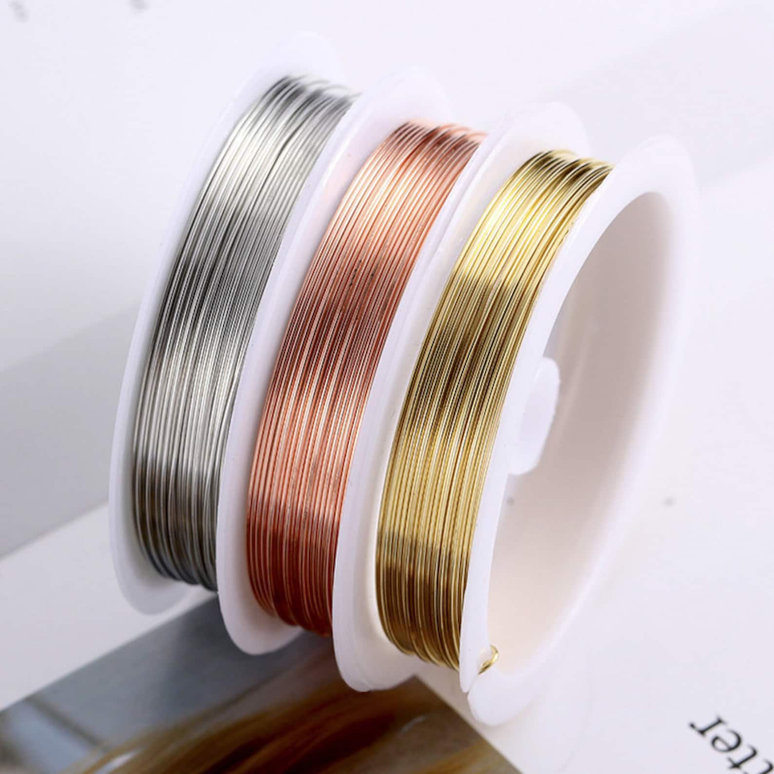 Copper Wire 0.2mm-1mm choose color & size wirework craft | Etsy