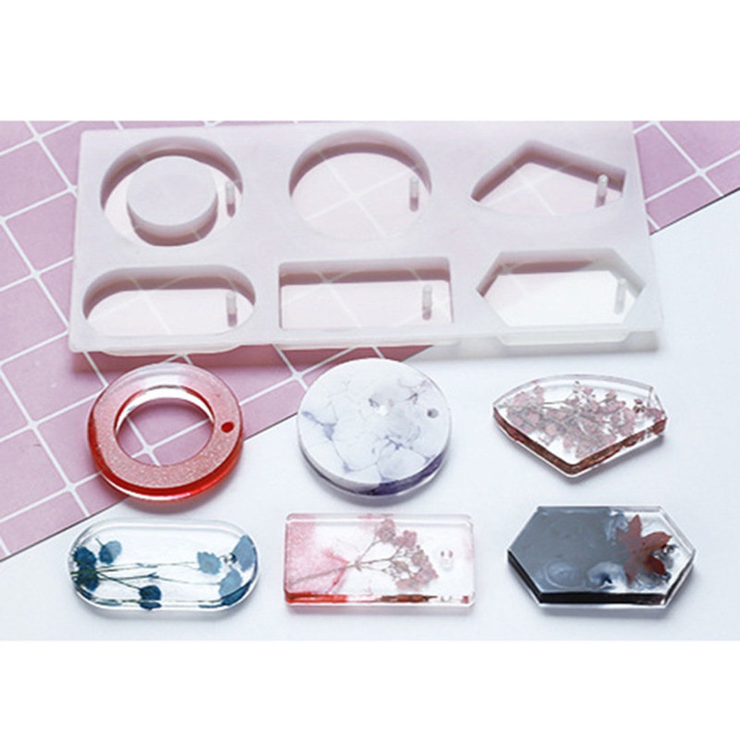 6 Creative Patterns Silicone Pendant Mold,gem Silicone Mold- Craft ...