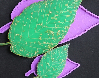 Silicone Resin Big and Small size Leaf Mold, Irregular Design, Mold for Making Coaster, Bowl Mat,desktop decoration
